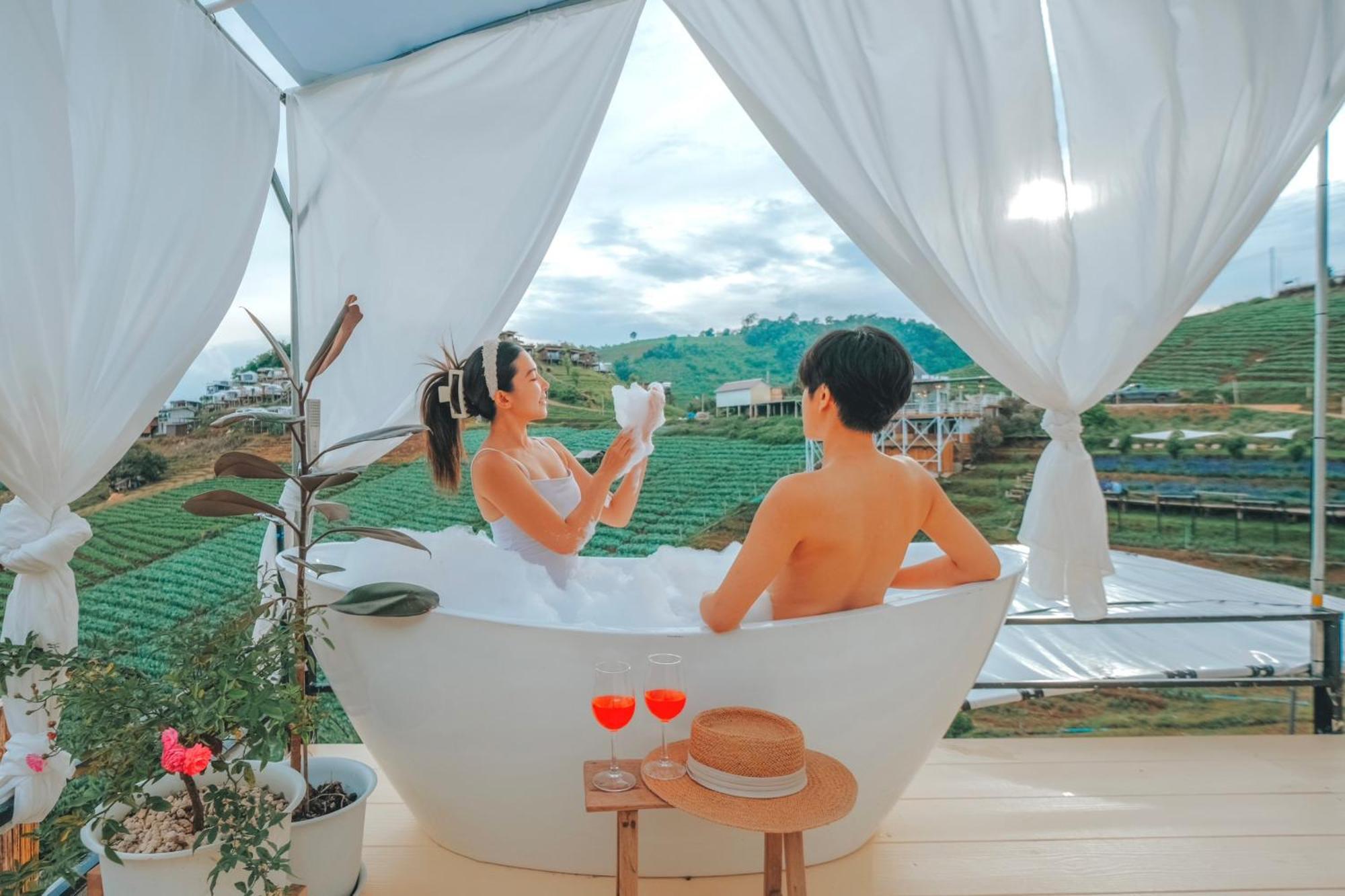 ภูวินคาเฟ่ โฮมสเตย์ Phuwin Cafe Homestay Mon Jam Εξωτερικό φωτογραφία