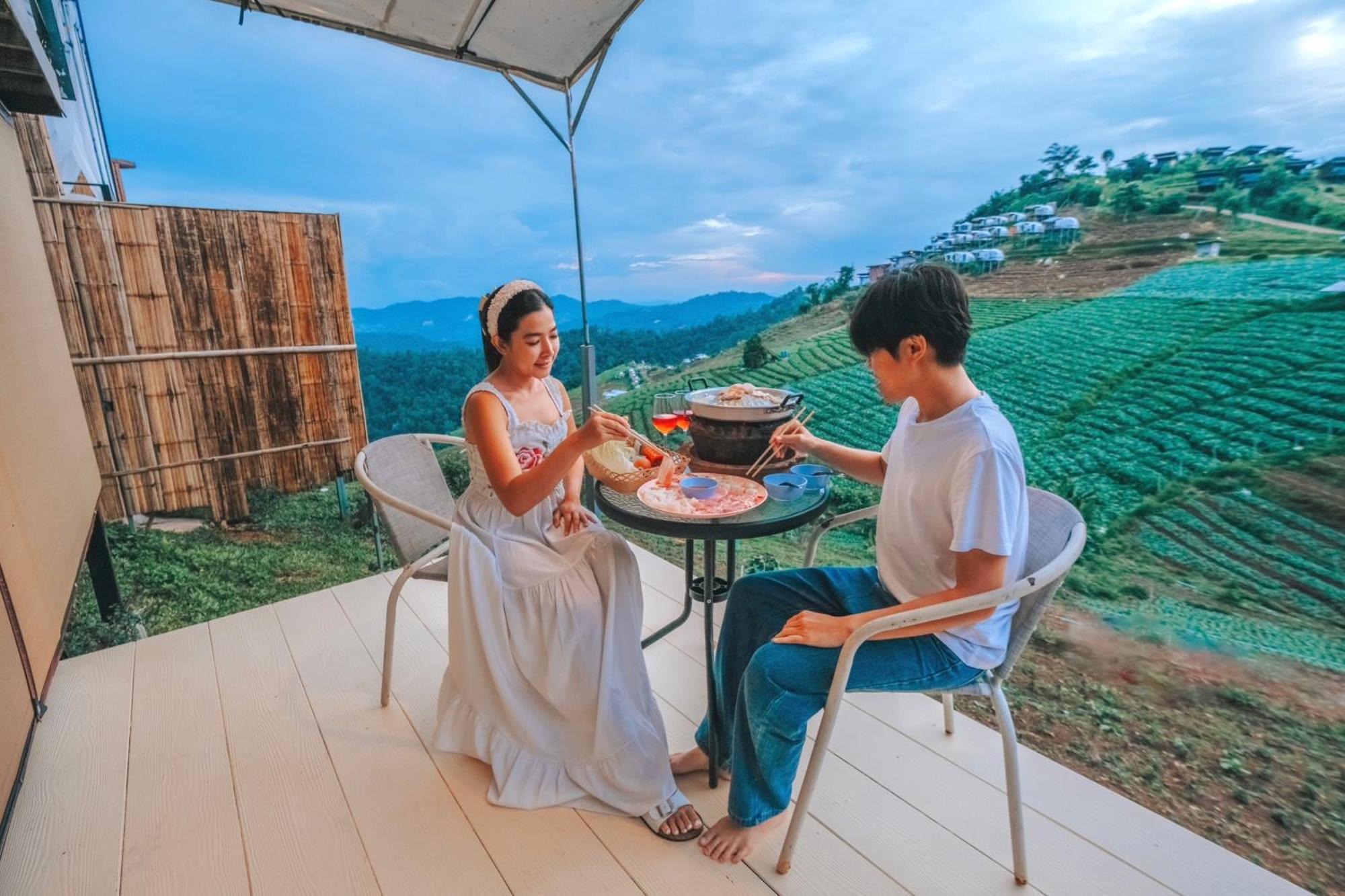 ภูวินคาเฟ่ โฮมสเตย์ Phuwin Cafe Homestay Mon Jam Εξωτερικό φωτογραφία